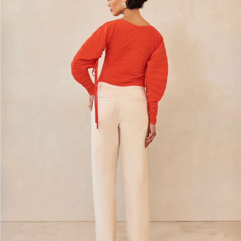 NWOT Cult Gaia Blair Cardigan Orange - Picture 4 of 12